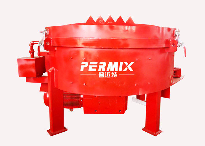 Anti Wear Red Automatic Refractory Pan Mixer Low Noise 15KW 5 Scraper Mt800